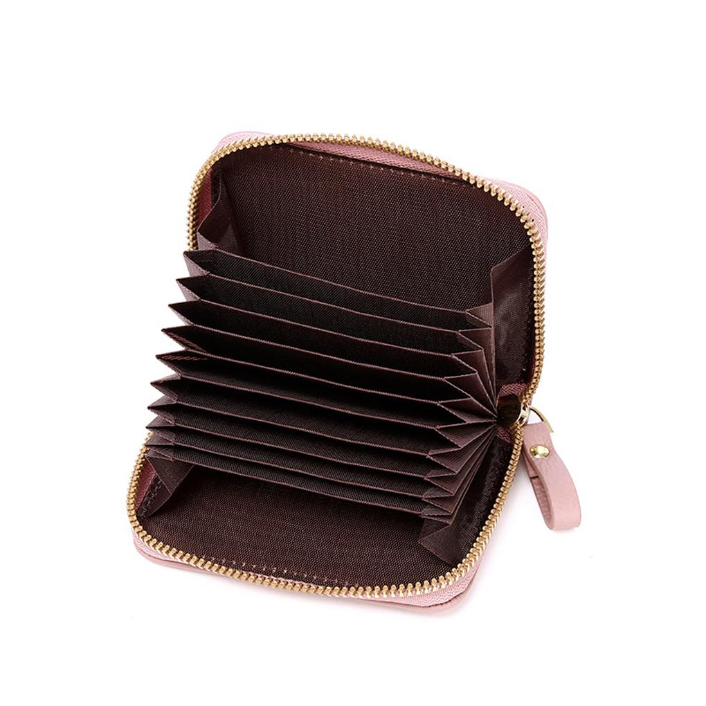 Women Wallet Polyester Lining Zipper Rectangular Cash Compartment Photo Pocket Purse Notecase Birthday Gift with Lanyard