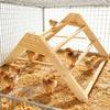 Detachable Wooden Poultry Roosting Ramp With Triangular Design Easy to Clean Chicken Coops