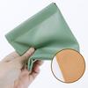 Snap Closure Pouch Faux Leather Mini Cosmetic Bag Waterproof Self-Closing Organizer Pouch for Coin