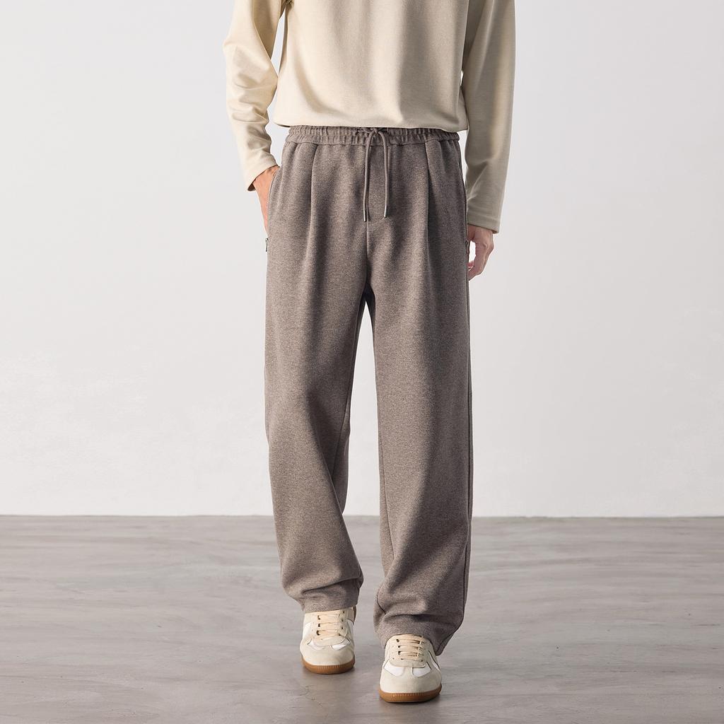 Casual Trousers Spring and Autumn Comfortable Loose Straight Drape Style Trend Loose and Versatile American Wide-leg Trousers