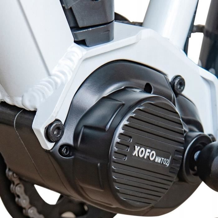 HETATX TX520 vélo électrique 45KM-h 500W 15.6Ah 48V XOFO Motor 80KM roue 27.5" blanc