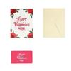 Paper Valentine's Day Greetings Card Party Invitation Red 3D Invitation Card Handmade Rose Printed Confession of Love Artifact