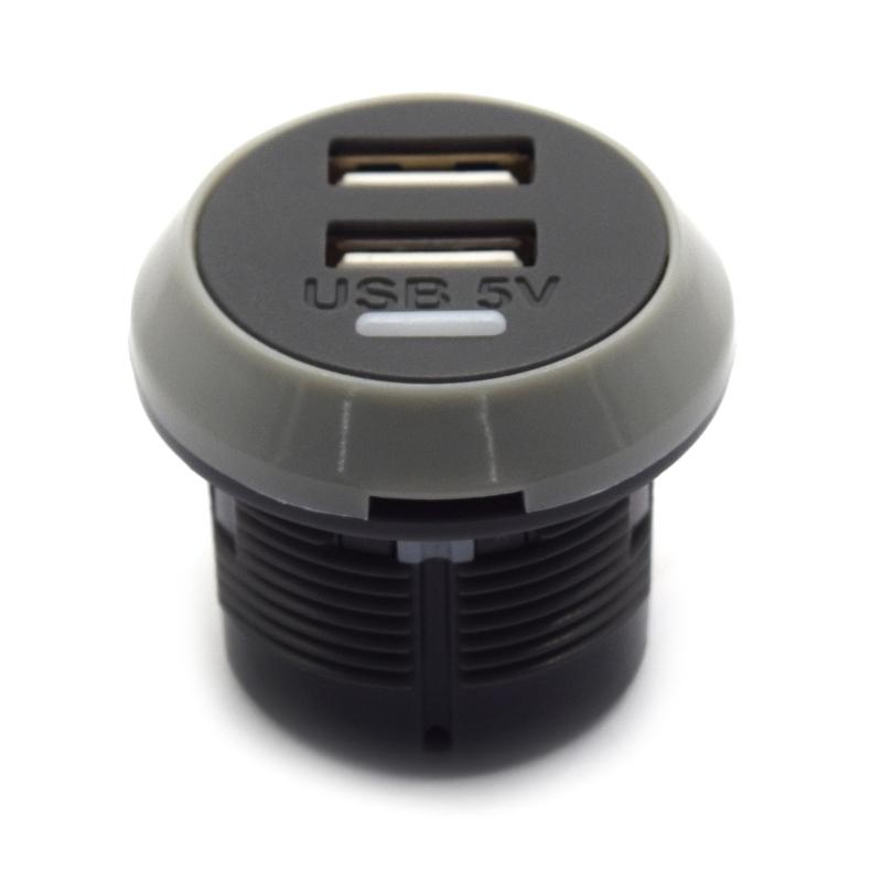 Dual USB Charger Socket Power Outlet 3.1A/4.8A/3.1A To 4.2A for Car Boats Marine RV Mobile