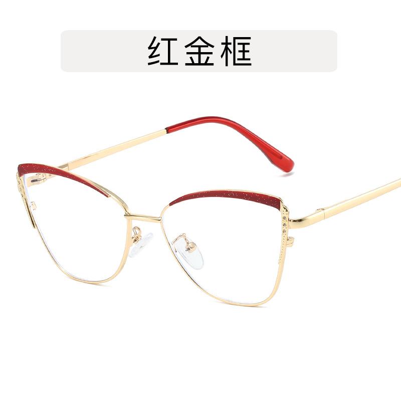 

Новые Модные Женские Очки Формы Кошачий Глаз Очки с Оправой Защищающие от Синего Света Европейский Американский Стиль