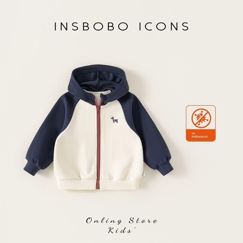 Boys  Jackets 2026 Spring New Children s Sweatshirts Girls  Spring and Autumn Tops Baby Stylish Spring Casual Children s Clothing Off-White (Spring and Autumn 7A Antibacterial) 90