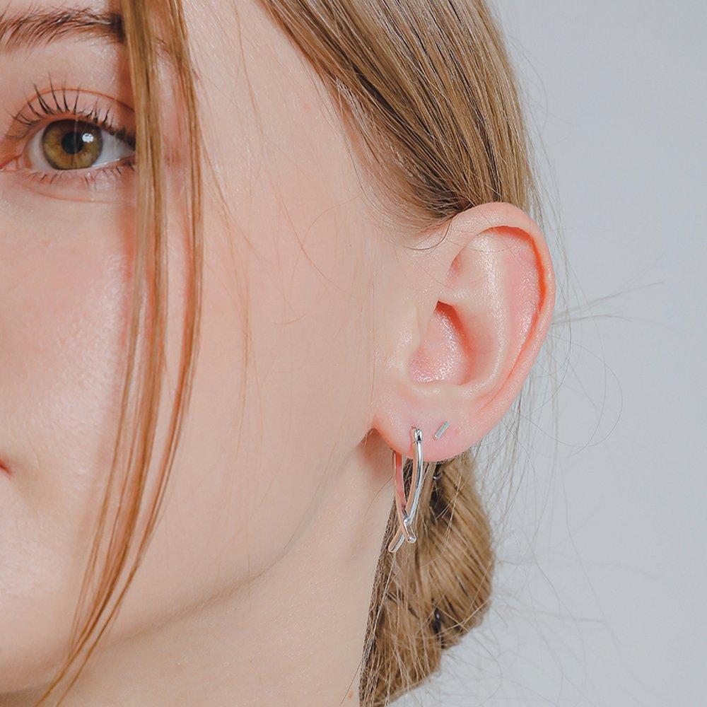 J.Lauren Simple Stick Silver Piercing P0395