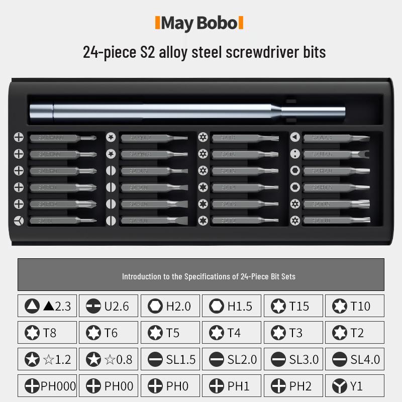 25-in-1 Precision Screwdriver & Bit Set for Computer and Phone Repair