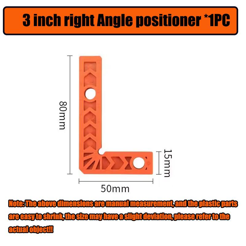 90 Degree Right Angle Locator 3/4 Inch Right Angle Clamps L-shaped Right Angle Ruler Professional Positioning Square Clamping