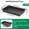 10 Pc Trays,Plant Tray, Seed Tray, Seedling Tray, Propagation Tray, Plant Trays For Seedlings, Planting Trays, Seedling Starter Tray(No Drain Holes)
