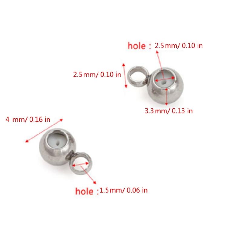 Set of 20 Silicone Plug Stopper Bead Positioning Beads Jewelry Making Findings