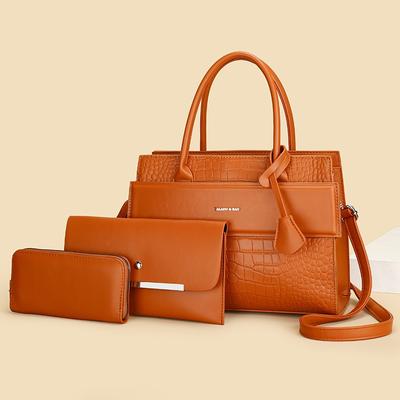 Multi-piece Set, Mother and Child Bag, Women's Bag, Large-capacity Shoulder Messenger Bag, High-end Women's Commuter Handbag.
