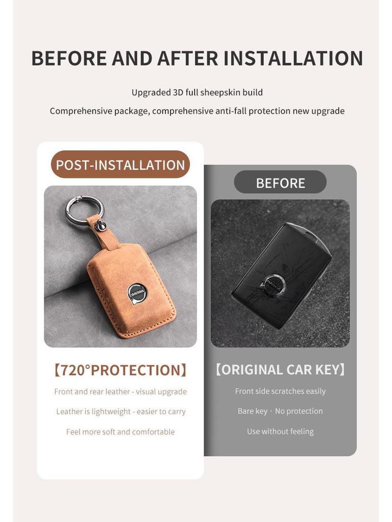 Volvo XC60 S90 S60 XC40 XC90 V60 Car Key Case - Cross-border Dropshipping