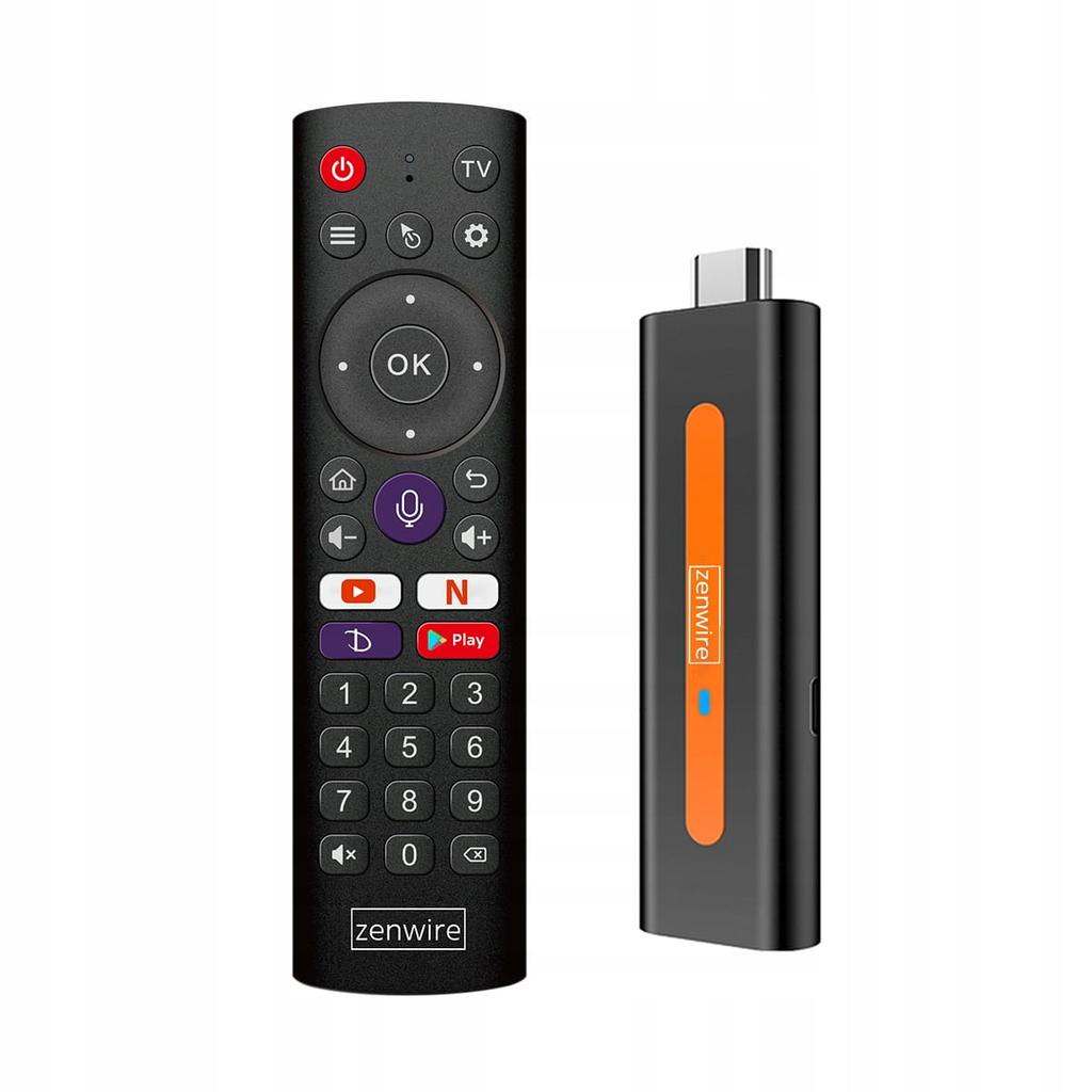 Odtwarzacz Multimedialny Przystawka Android 14 Smart Tv Stick Box Wifi 2/16 Zenwire Zencast Tv98 H618