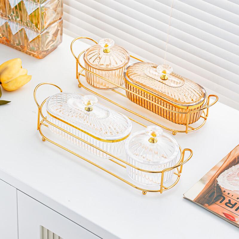 Elegant Transparent Serving Platter Set