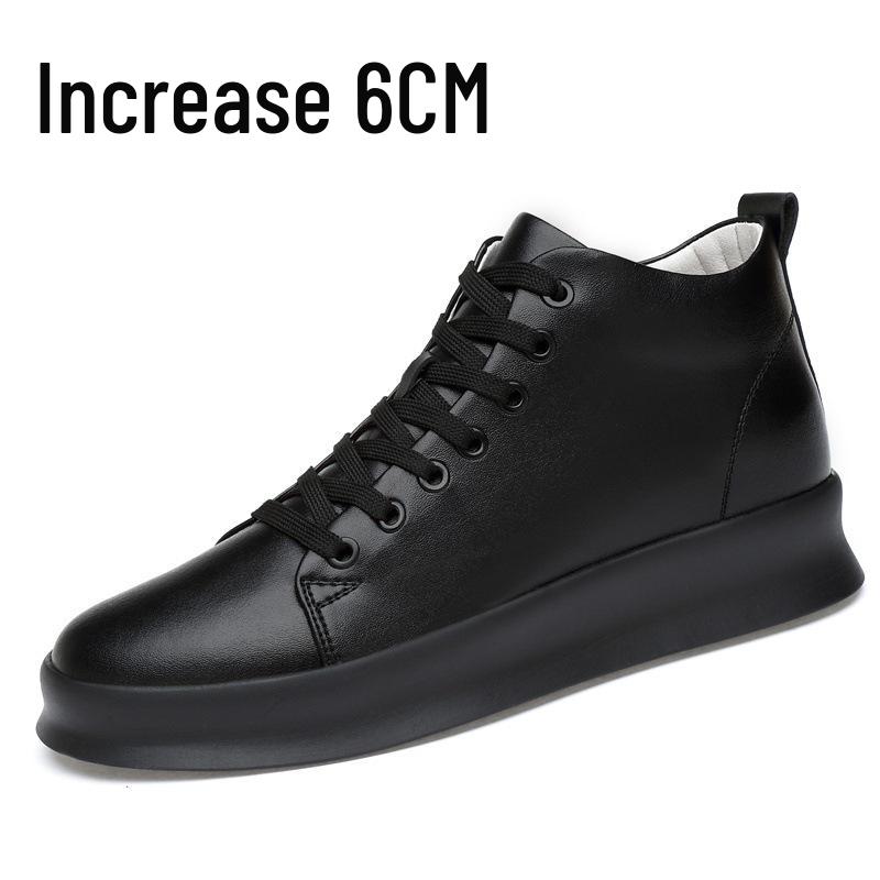 Men's Trendy 10cm Height-Increasing White Casual Shoes - Invisible Lift Sports Board Sneakers