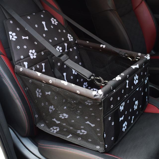 Borsa Portacani da Auto Impermeabile Cesta Amaca Pieghevole Borsa Trasportino per Animali Domestici Gatti Cani Piccoli Sicurezza Viaggio Borsa a Rete