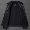 Chinese Size Black Real Cowhide M65 Hunting Leather Jacket Men Genuine Leather Coat Winter Pockets Jackets