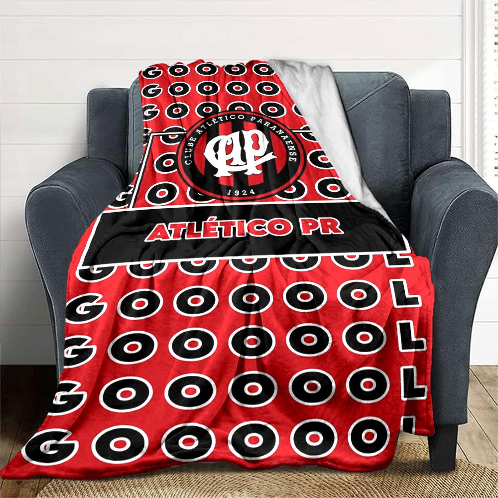 Clube Atlético Paranaense Print Flannel Blanket High Quality Warm Comfortable Cover for All Seasons Perfect for Gifts Home Decor