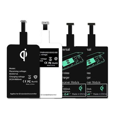 Destek Mikro Usb Tip C Qi Kablosuz Şarj Adaptörü İndüksiyon Alıcı Bobin Pedi