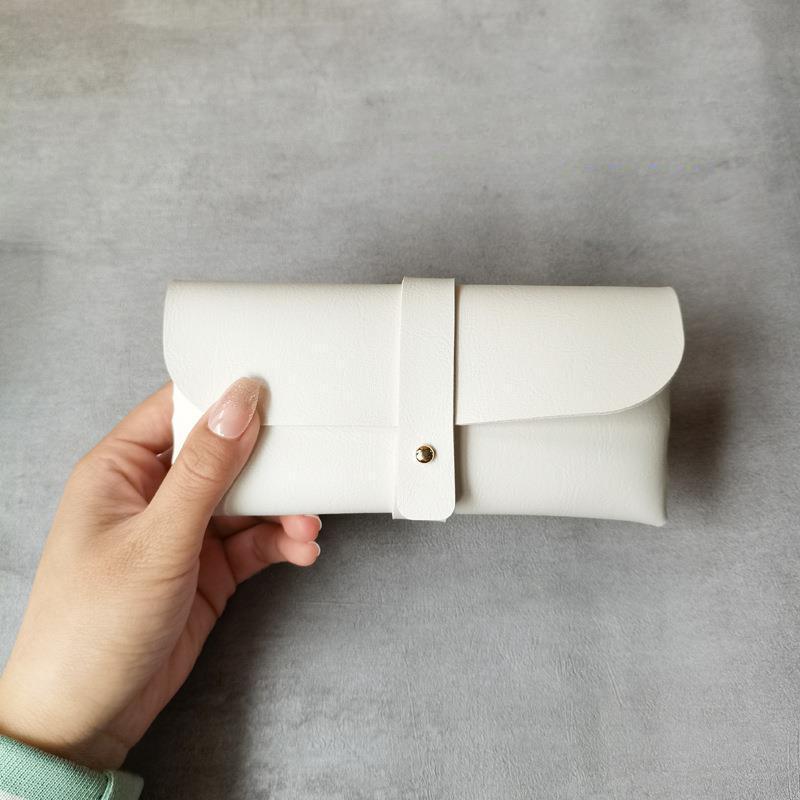 

Модный портативный чехол-бокс для очков Унисекс Классическая сумка для очков Защитный чехол для женщин и мужчин Аксессуары белый