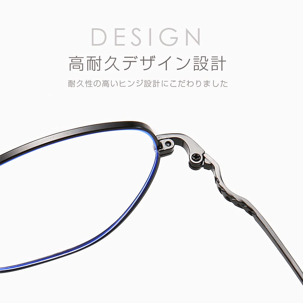 ORIGINCOM Photochromic Eyeglasses with Photochromic Lenses, Metal Frame, UV400 (99% UV Protection), Unisex, Lens Color Changes with Light Intensity,