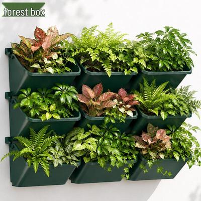 Wall-Mounted Vertical Garden Planter V18-9 for Indoor/Outdoor Use