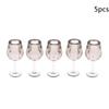 5Pcs Dollhosue Miniature Red Wine Cup Wine Glasses Doll House Foods Groceries Kitchen Fairy Garden Scene Decor Furniture Toy