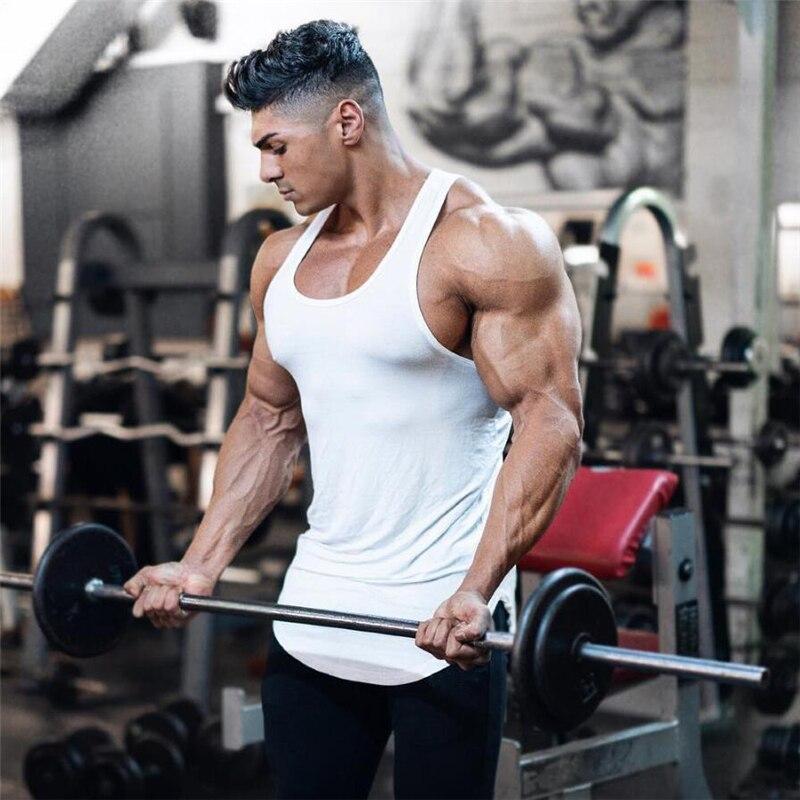 Muscleguys Herren Fitnesskleidung Sommer Workout Atmungsaktives Ärmelloses Shirt Herren Tank Top Bodybuilder Sport