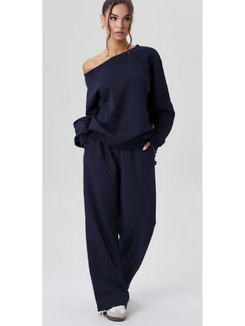 

2025 European Autumn/Winter One-Shoulder Sporty Casual Solid Color Fashion. XXL