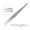 Nine-Hole Hardened Stainless Steel Pointed Tweezers for Precision Nail Art and Beauty Repair