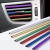 10 Pcs Car Air Conditioner Outlet Decorative Soft Strip Accessories Auto Interior Grille Decorative Strip Universal U-Shaped