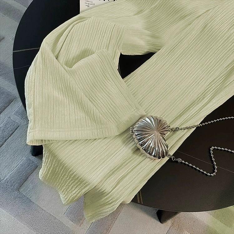 Fashionable Women's Autumn Outfit: Fragrance-Style Jacket & Casual Wide-Leg Pants Set