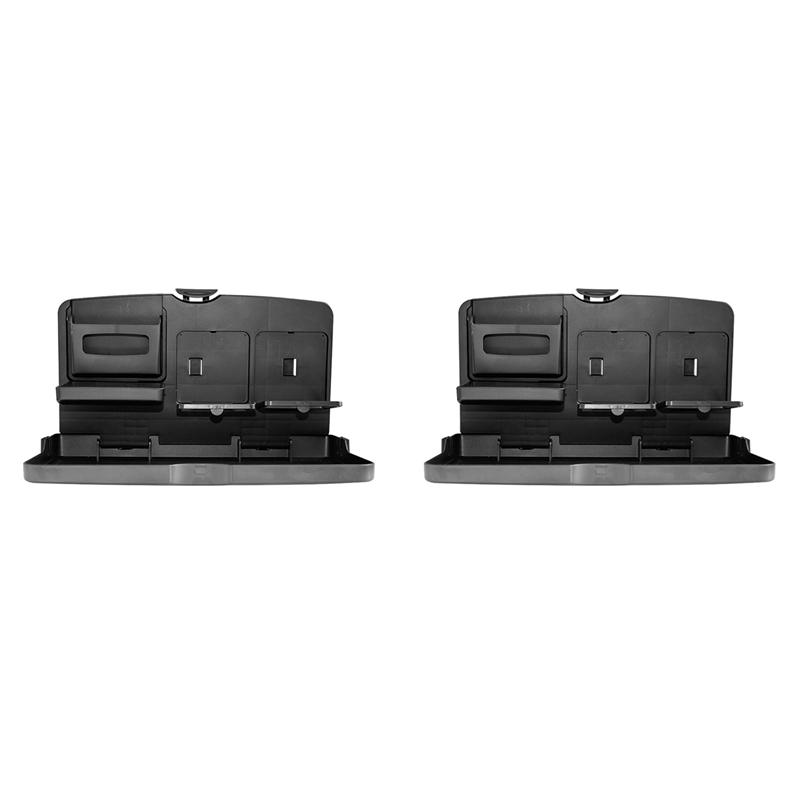 2X Car Multi-Function Dinner Plate Foldable Dining Table Car Tray Universal Car Supplies-A99D