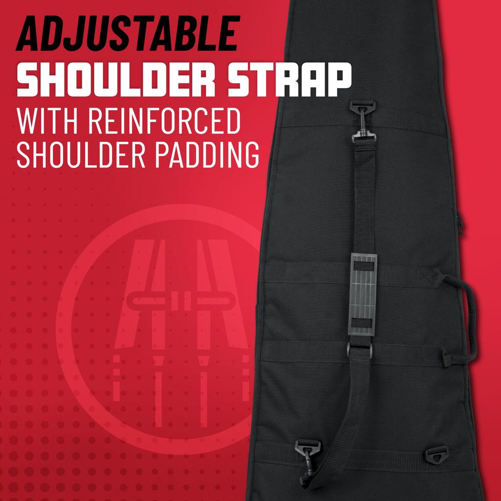 Gator Cases GBE Series Nylon Gig Bag for Modified Compatible with Flying V and Explorer Styles Strap GBE-EXTREME-1 Guitars, [Shoulder Included]