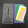Wave Style Frame Cutting Die Metal Cutting Dies Card Scrapbooking Stencil Cut Die for DIY Card Crafts Handmade
