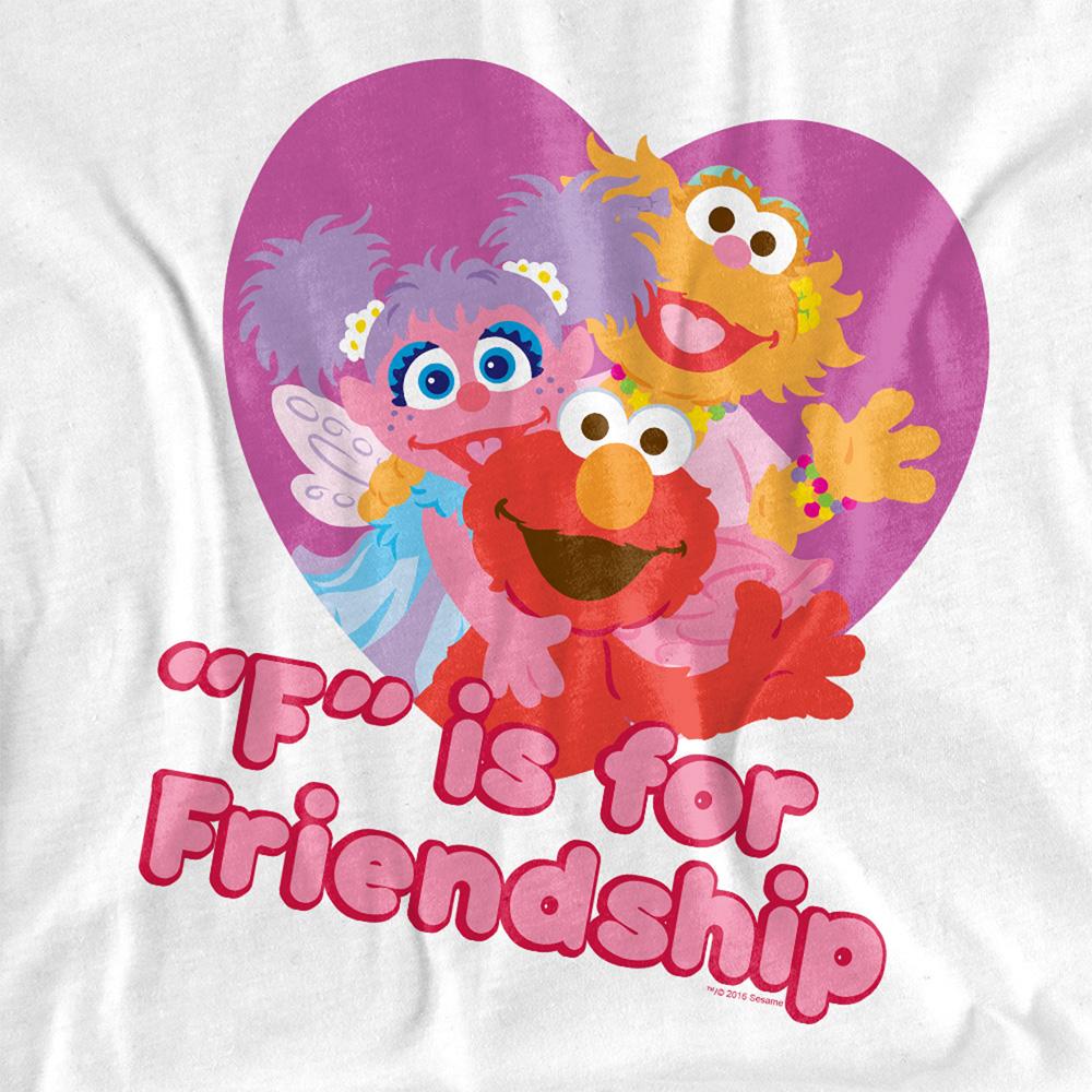 Sesame Street Unisex Adult F Is For Friendship T-Shirt