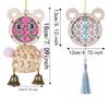 Battery Powered DIY Bamboo Lantern Woven Cartoon Animal Lamp Woven Rabbit Light  Kids Toy