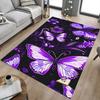 1PC Butterfly Flowers Carpet Ultra Soft, Thick & Absorbent, Non Slip Machine Washable Mat for Entryway