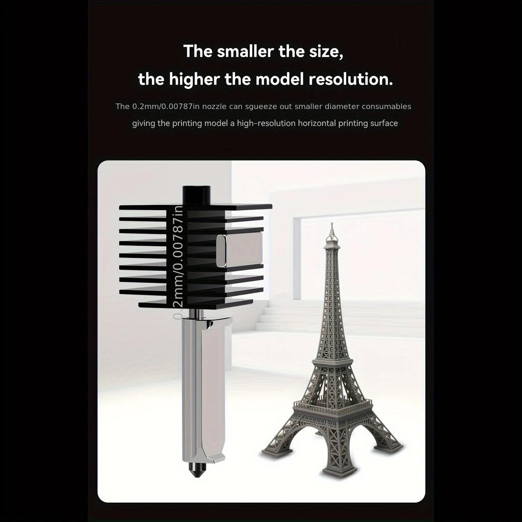 Hotend-Kit für Bambu Lab A1/A1 Mini Hochgeschwindigkeits-Hotend-Baugruppe 0,2/0,4/0,6/0,8 mm Düse aus gehärtetem Stahl 3D-Druckerteile