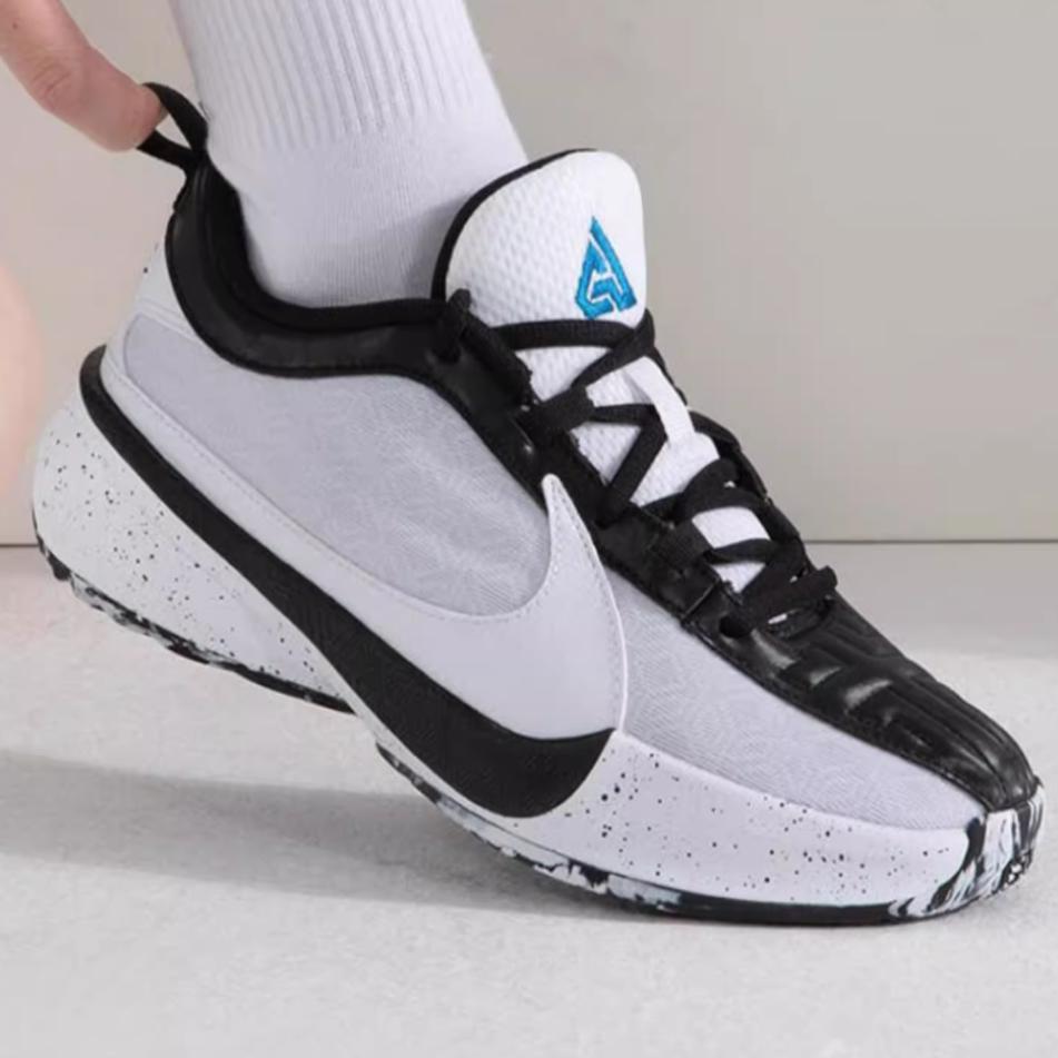 Nike Zoom Freak 5 GS Oreo საბავშვო სპორტული ფეხსაცმელი თეთრი შავი ფოტო-ლურჯი DZ4486-100