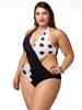 Plus size swimsuit XL slimming suit cutouts sexy bikini Plus size swimsuit L slimming suit cutouts sexy bikini
