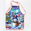 Christmas Claus Print Apron Waterproof And Stain-Resistant Household Christmas Apron