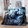 3D-Cartoon-Tiger, Wolf, Löwe, Leopard, Tier, Plüschdecke, Flanelldecke, Überwurf, Decke für Wohnzimmer, Schlafzimmer, Bett, Sofa, Picknick