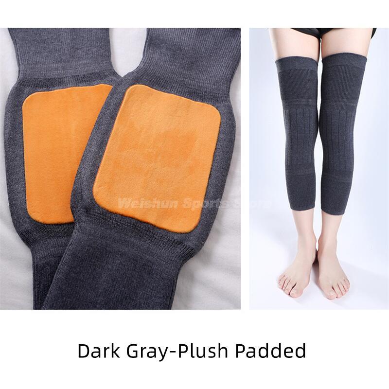 Cashmere Lower Legs Warmers Thermal Knee Pad Knee Support Features Joint Pain Knee Sleeve Prevent Arthritis Warm Protector Cushion Anti Cold