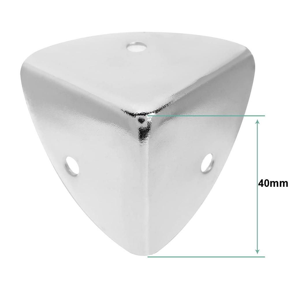 Silver Tone Corner Protectors Square Corners Tables