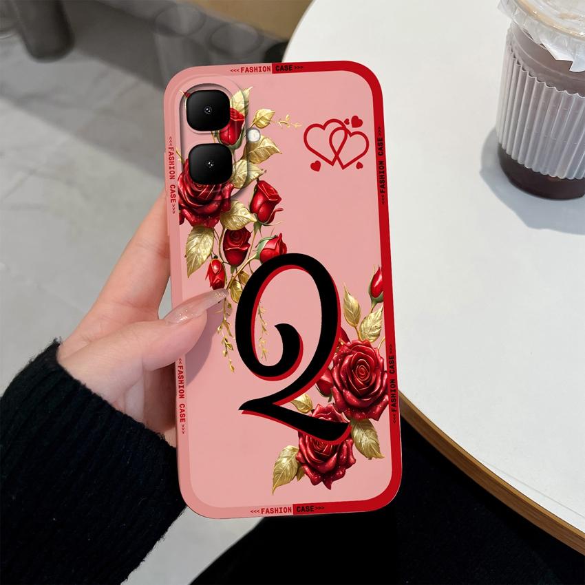 Pretty Flower Letter Pattern Case For Infinix Smart 10 9 8 7 Plus GT 30 20 10 Zero 30 Phone Cover Soft Matte Silicone Dustproof Shell For Infinix Capa