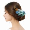 Multicolor Flower Hair Combs Cloth Thai Toothed Insert Comb Fashion Bridal Hairpin  Wedding