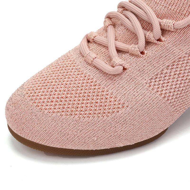 Fly Woven Mesh-Tanzschuhe für Mädchen und Frauen, Walzer, Tango, Yoga, Ballett, Lehrer, Übungstanzschuhe