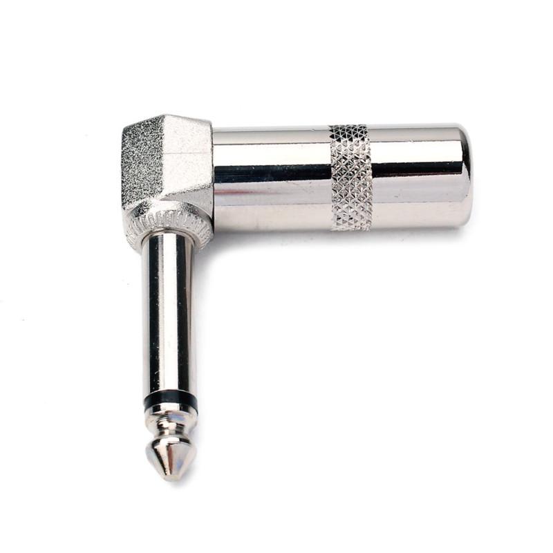 Rechtwinkliger 6,3mm Stecker Doppelkanal Audiokabel Stecker Gitarrenzubehör