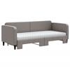 VidaXL Daybed with Trundle and Mattress Taupe 80x200 Cm Fabric 3196832